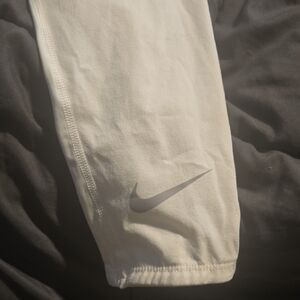 Nike Ivory Leggings with Gray Logo